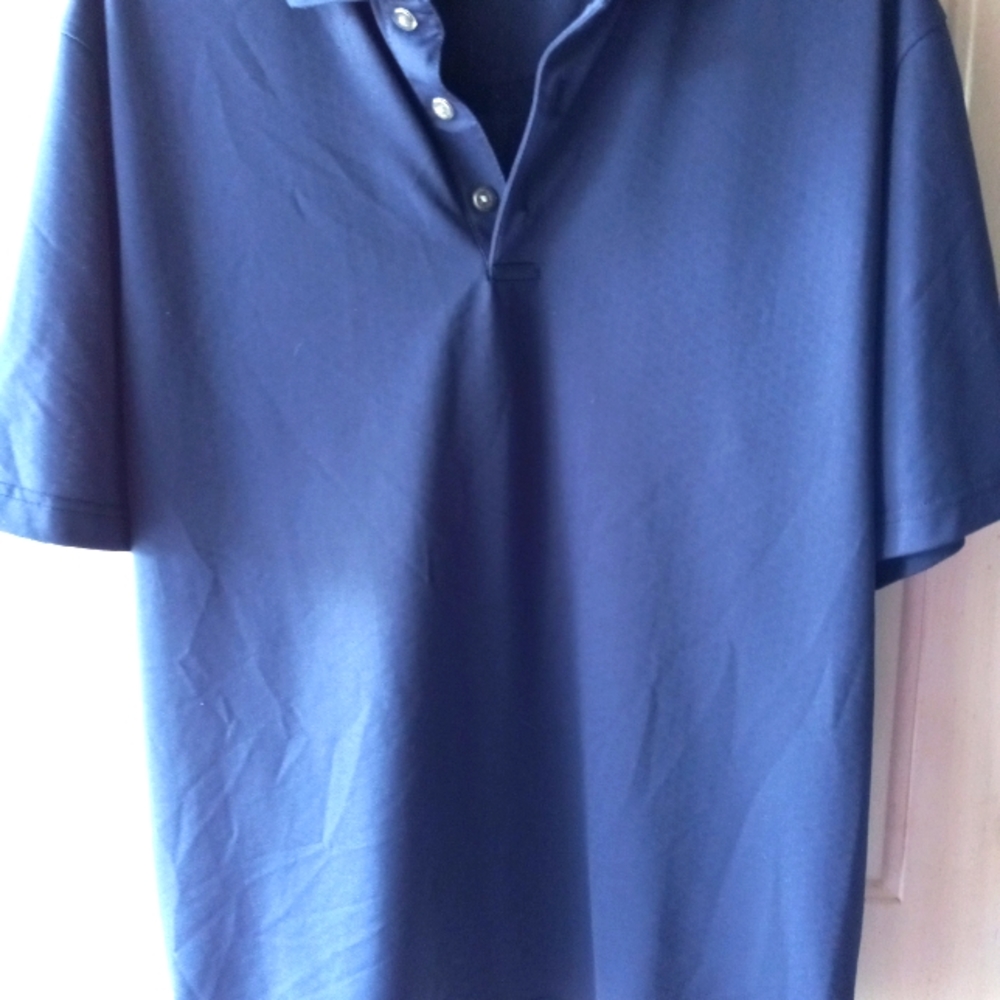 Men's golfing shirt lone cypress pebble beach blue size L